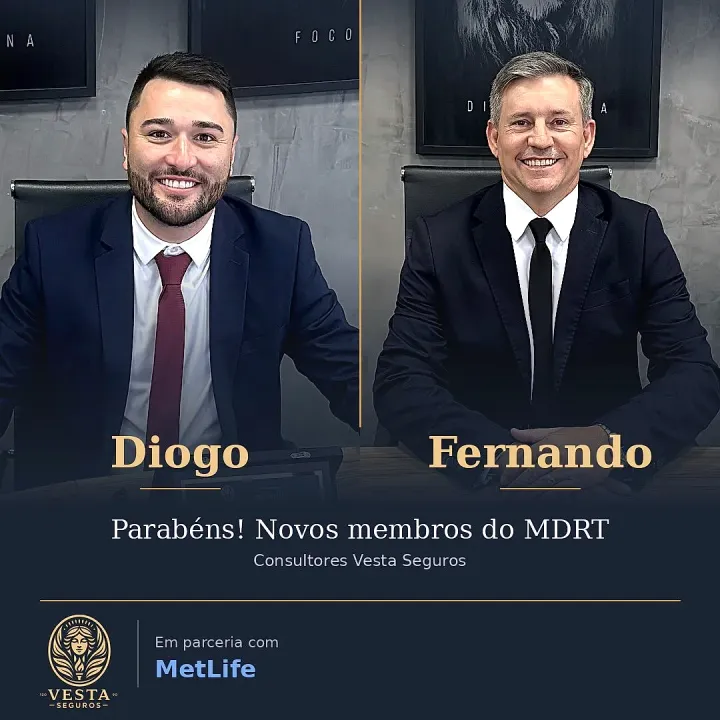 Primeiros membros MDRT da história da Vesta